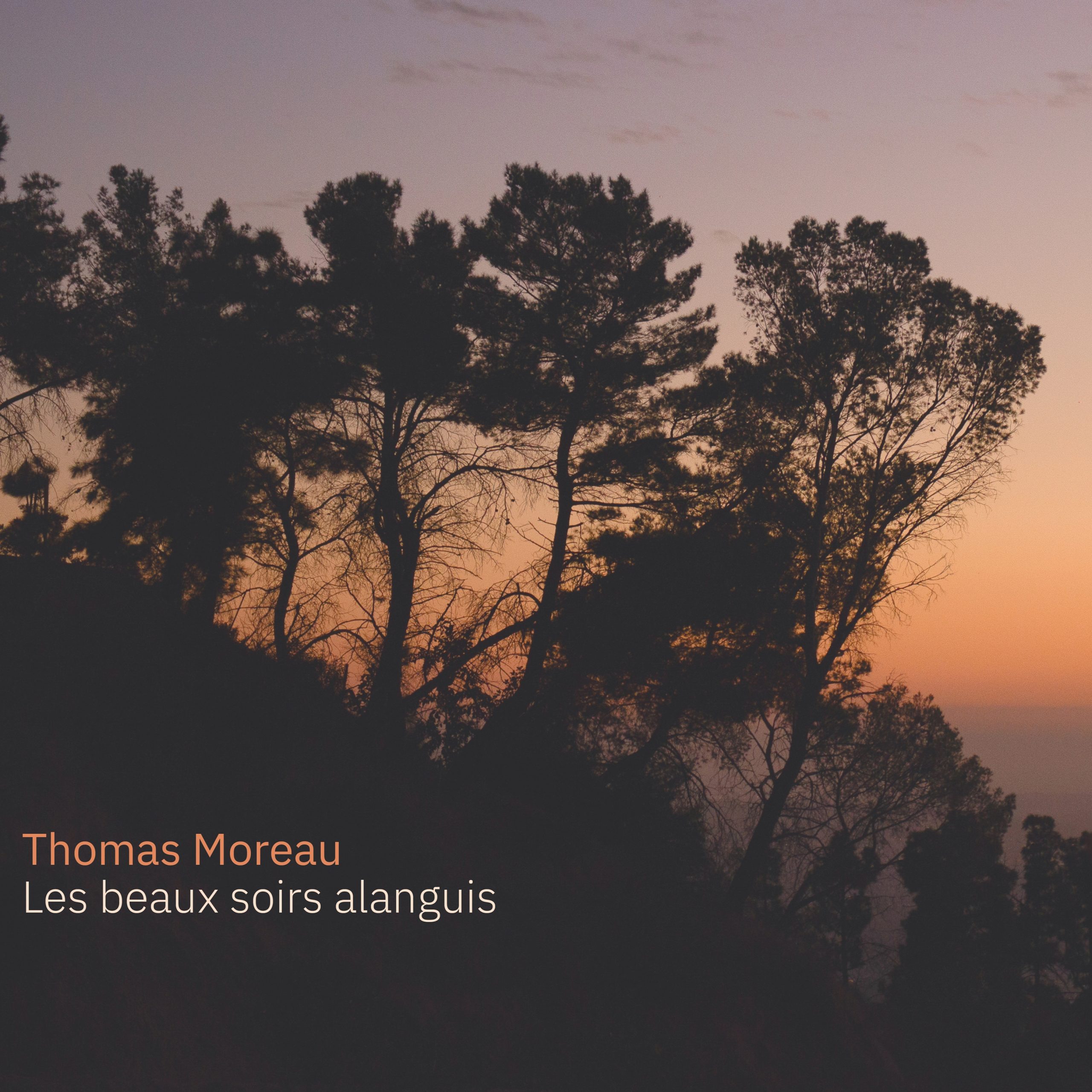 jaquette disque Thomas Moreau "Les beaux soirs alanguis"